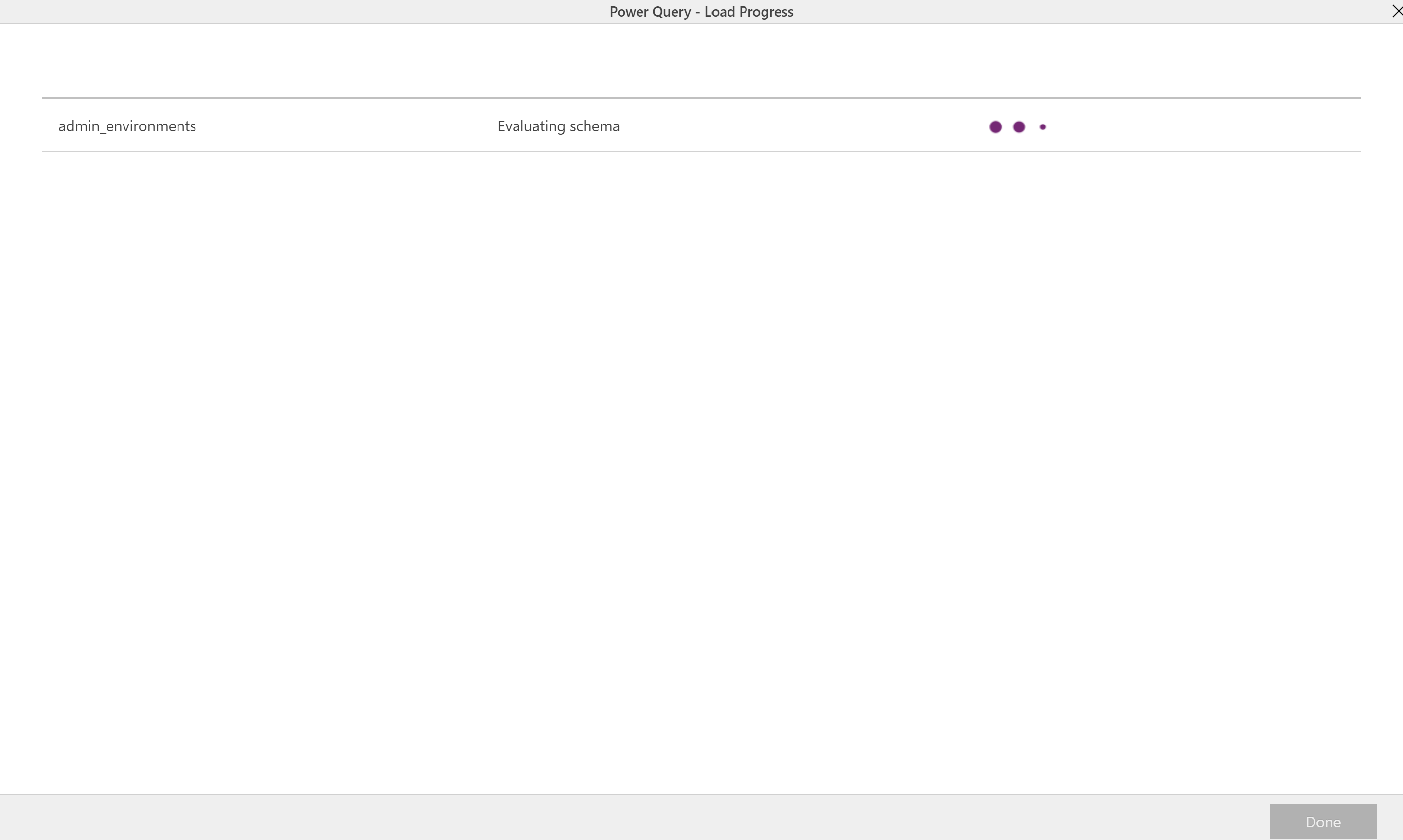 Initial dataflow load.