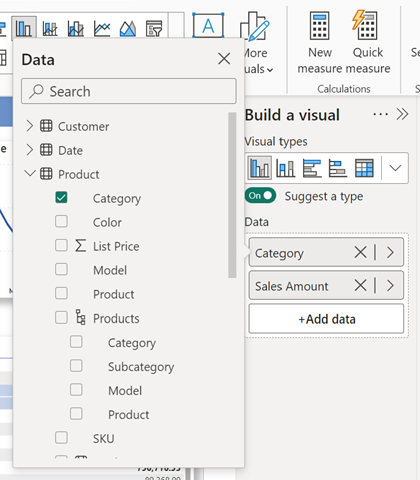 Screenshot showing using multiselect in choosing fields.