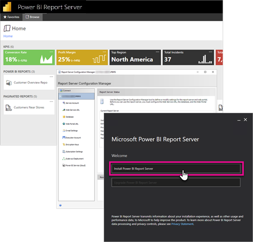 Power BI Report Server overview.