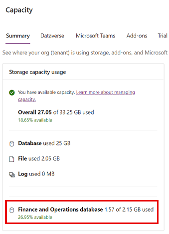 Screenshot of the legacy Summary page including finance and operations data.