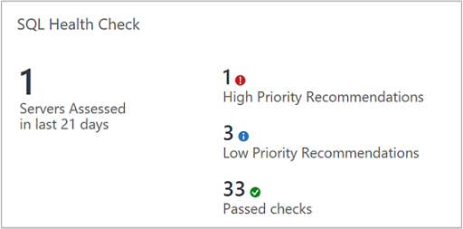 image of SQL Health Check tile