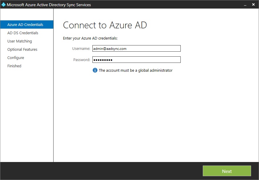 Connect to Azure AD