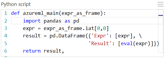 Python Pandas expression