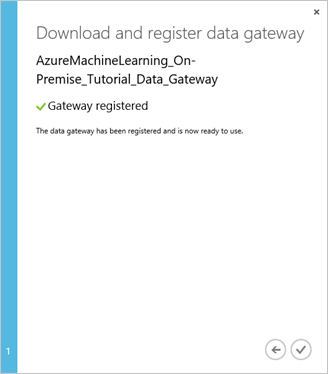 Gateway registration successful