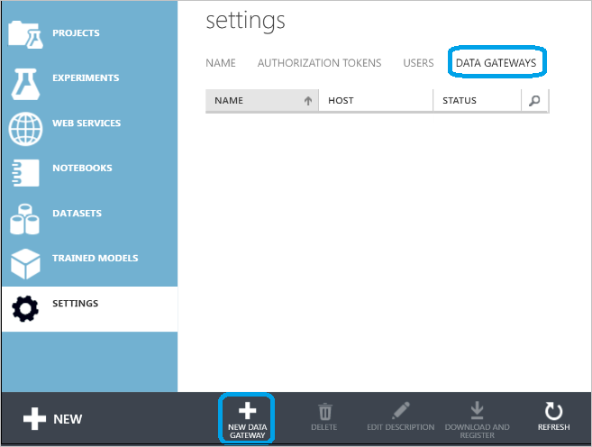 New Data Gateway