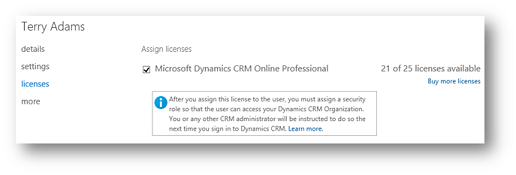 Terry Adam's CRM License