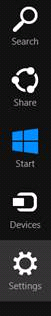 Windows 8 charms bar