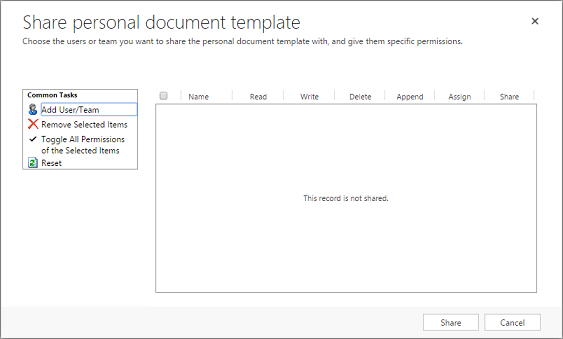 Share the Excel template with other users