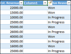 Customize the Excel template