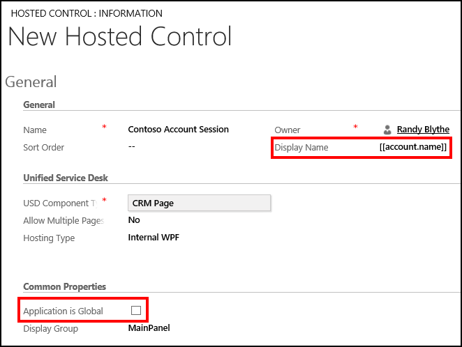 Create a session-scoped hosted control