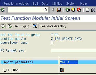 Testing the actuals import module