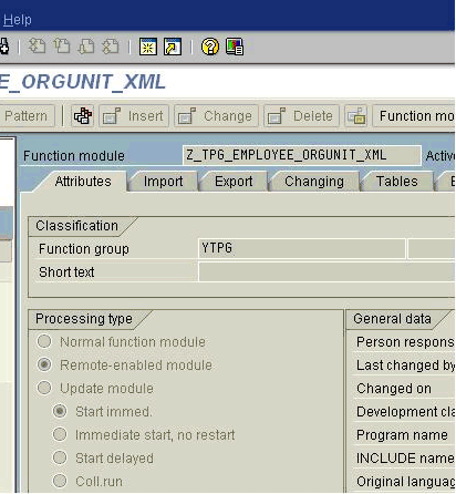 Setting the HR function module processing type