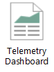 This icon represents the Telemetry Dashboard.