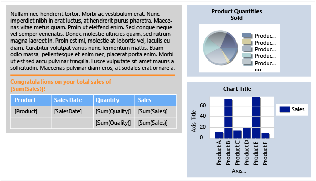 Add column chart