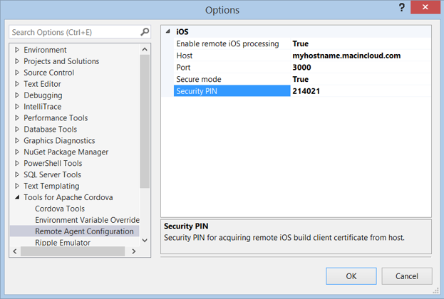 Cordova_MacInCloud_Remote_Agent_VS_Config