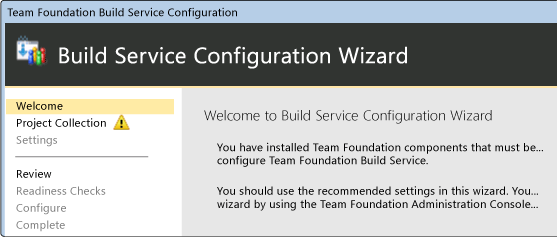 Build Service Configuration Wizard