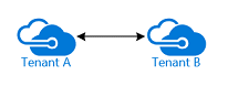 Screenshot that shows a diagram of two tenants.