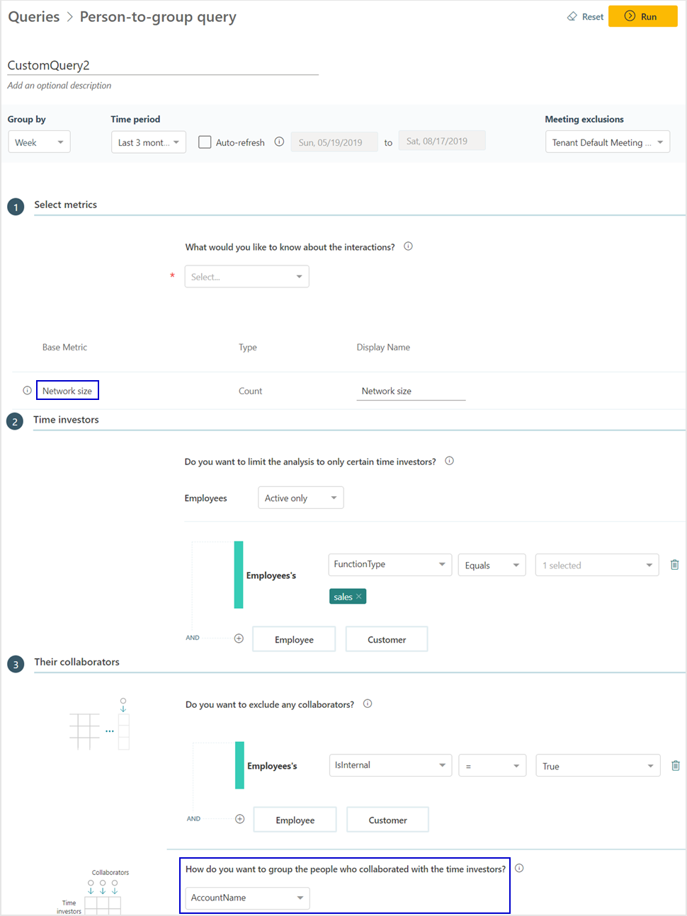 CRM seller network size query.