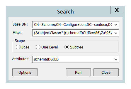 Schema search illustration