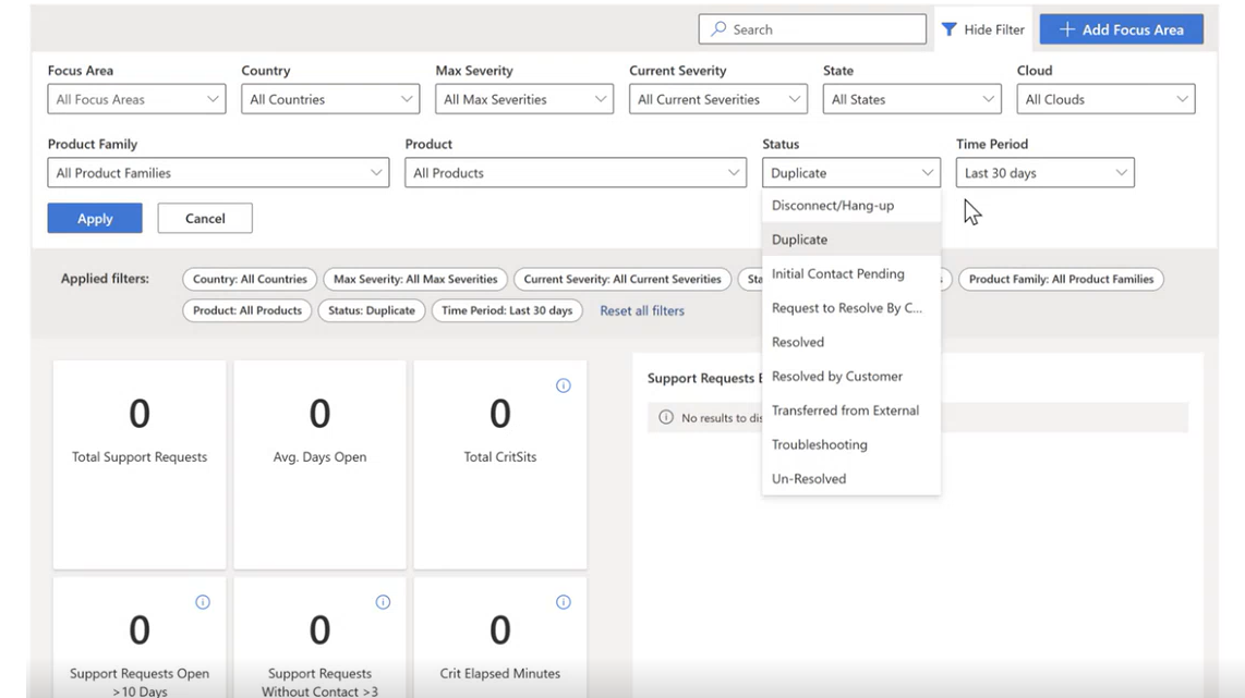 Open Canvas Status Options.