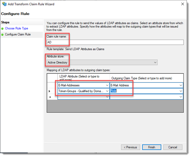 Add Transform Claim Rule 2