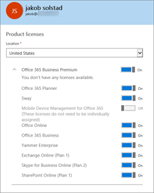 Choose which software you want the user to access.