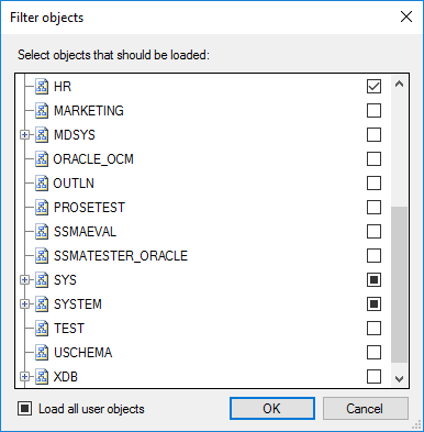 SSMA filter objects