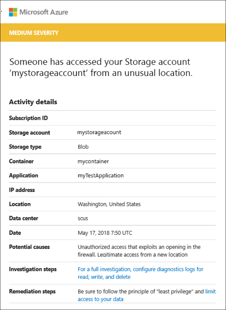 Screenshot showing security anomalies in Microsoft Defender for Security.