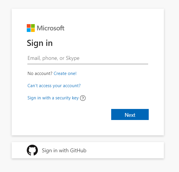 Screenshot of the Azure DevOps sign-in prompt.