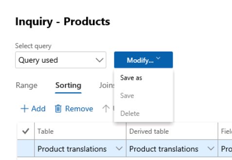 Select Query... modify... save as