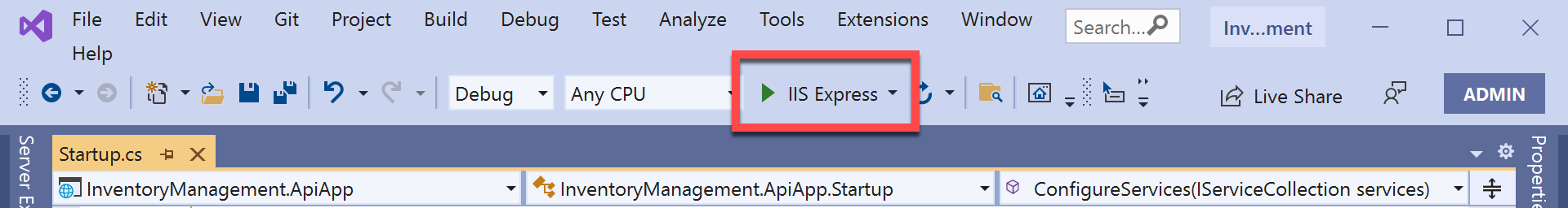 Debug in Visual Studio.