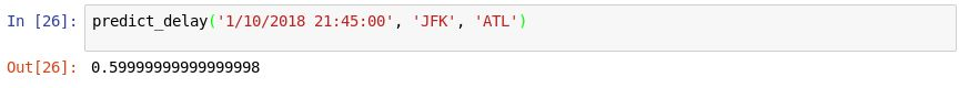 Predicting whether a flight will arrive on time.