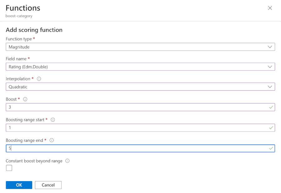 A screenshot showing the parameters for the magnitude function.