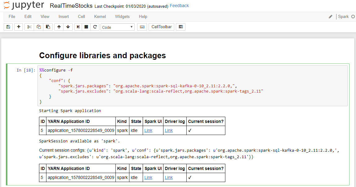 Configuring libraries in a Jupyter notebook