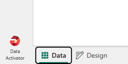 Screenshot of selecting Data mode in Data Activator.