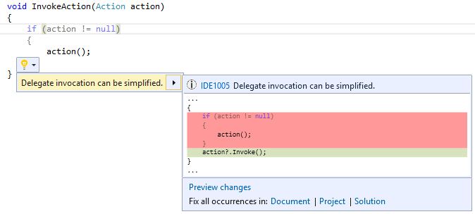 C# IDE Refactoring