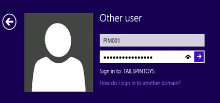 Screenshot that shows how to log in to a secure administrative host.