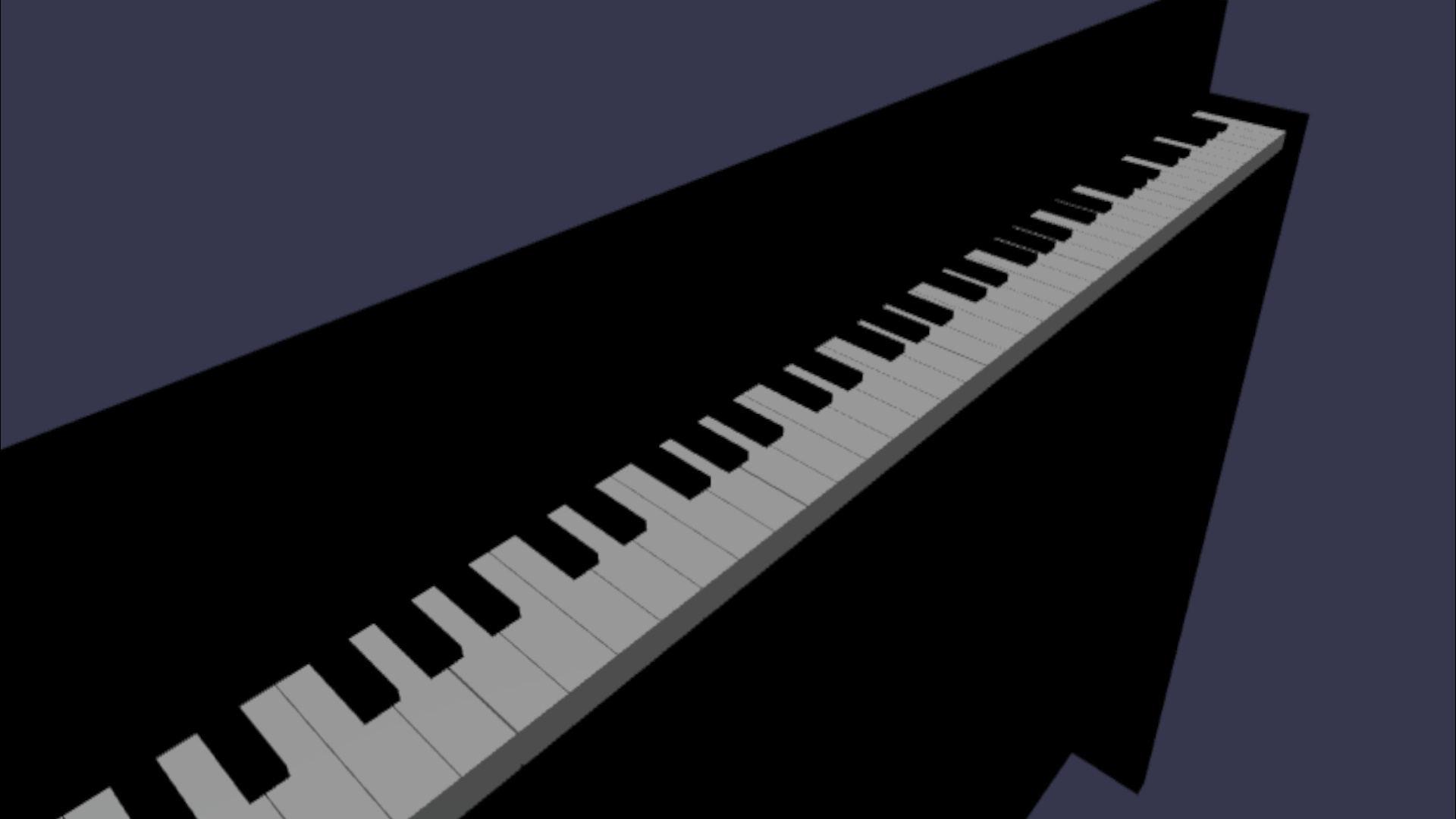 Normal standup piano in VR