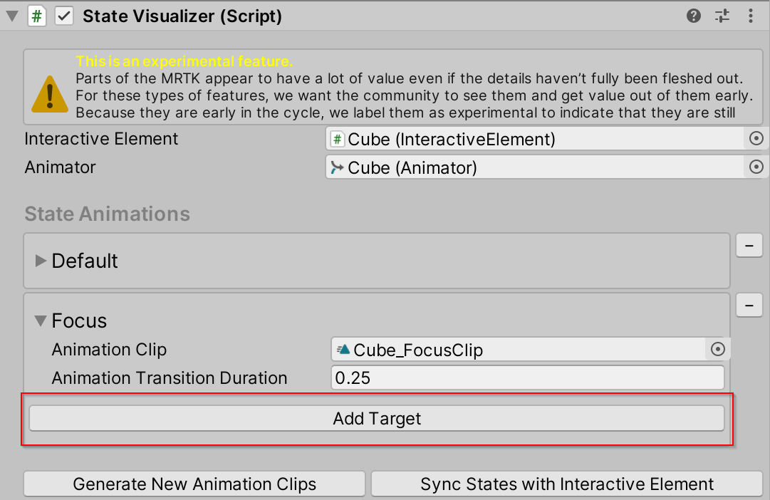 Adding state visualizer target