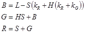 mathematical equaiton step one of six converting hsl color to rgb.