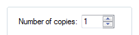 screen shot of 'number of copies' spin control 