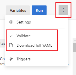 Valide y descargue el documento YAML completo.