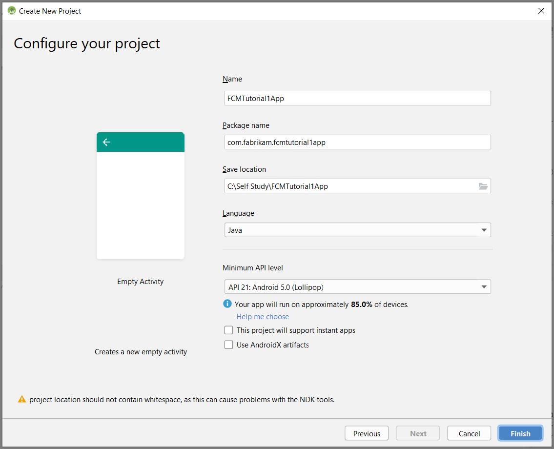 Configuración del proyecto