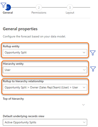 Configuración de las propiedades generales.