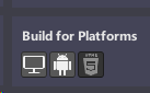 Captura de pantalla de las plataformas de compilación que se muestran en el cargador de malla, resaltada únicamente.