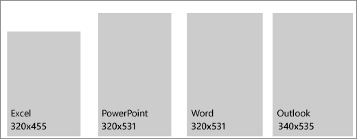 Tamaños del panel de tareas de escritorio con una resolución de 1366 x 768.