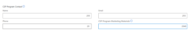 Información sobre documentación y material adjunto de CSP del Centro de partners