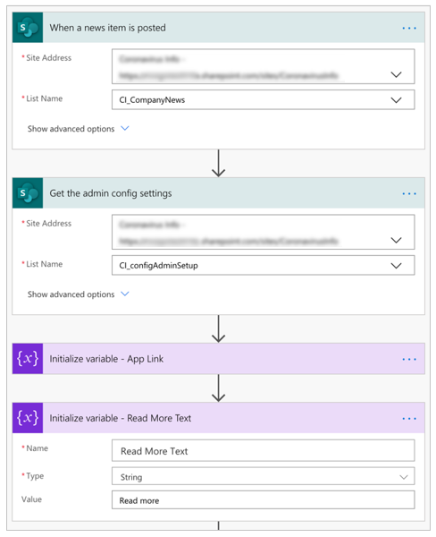 Configuración de Flow.