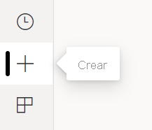 Screenshot of the Create button on the Power BI service.