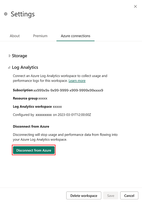 Captura de pantalla de la advertencia de desconexión en el panel de configuración.